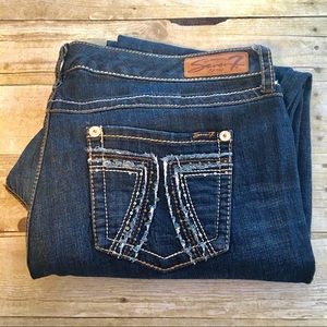 EUC Seven7 Bootcut Jeans Size 24 Plus